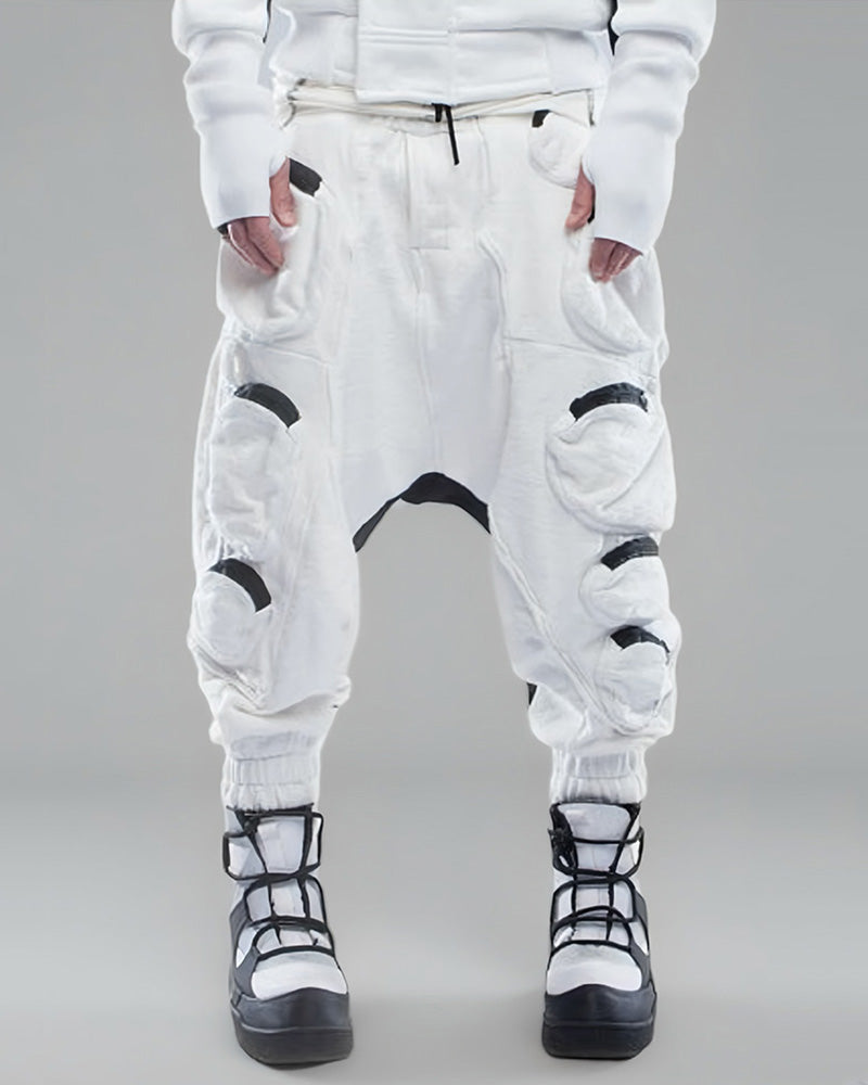 Wasteland Zip-Pocket Color-Block Pants