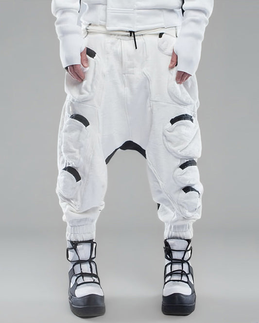 Wasteland Zip-Pocket Color-Block Pants