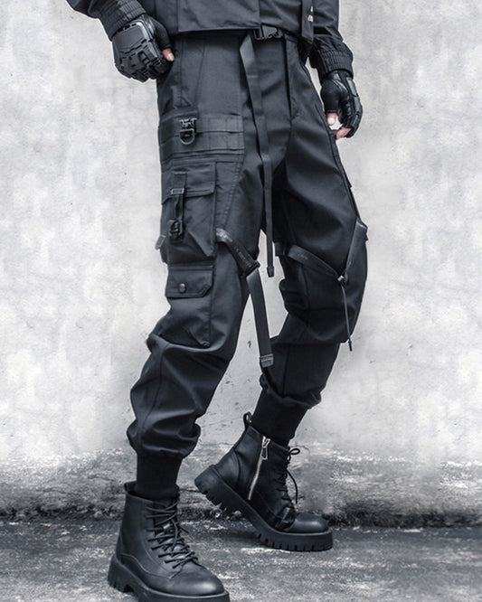 Cyberpunk Tactical Techwear Cargo Pants