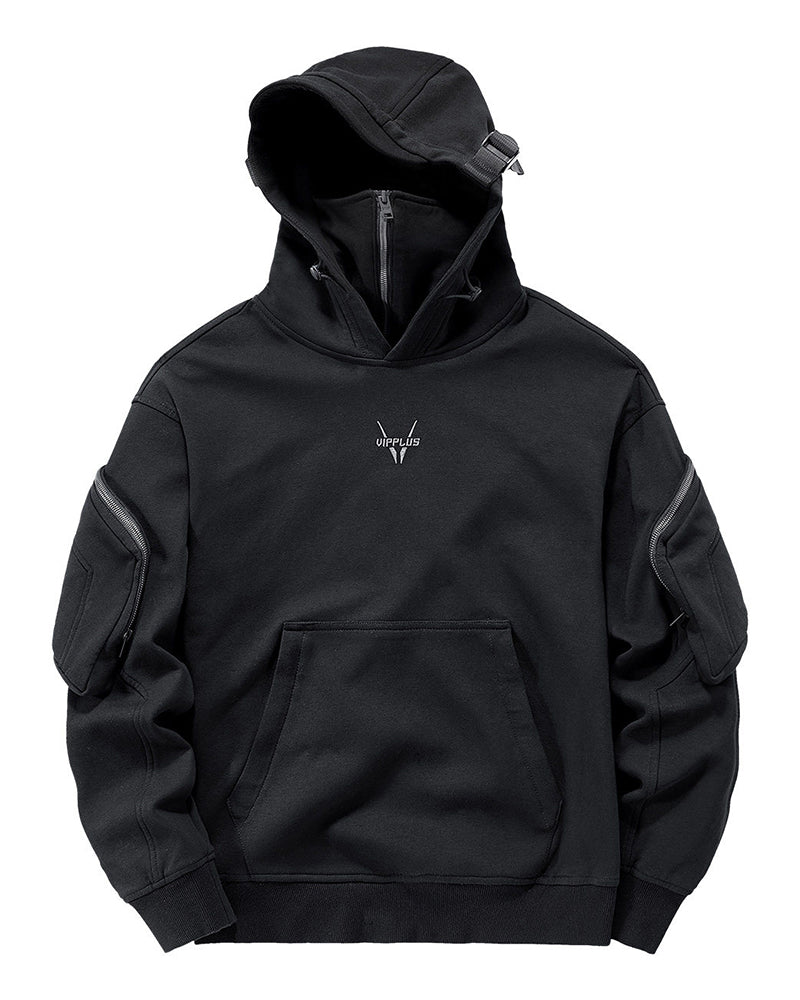 Embrace The Cold Wind Techwear Tactical Mask Hoodie
