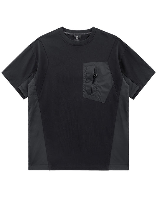 Functional Paneled Techwear Short Sleeve T-Shirt