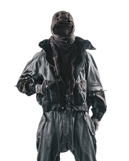 Biohazard Mesh-Panel Hooded Tactical Jacket