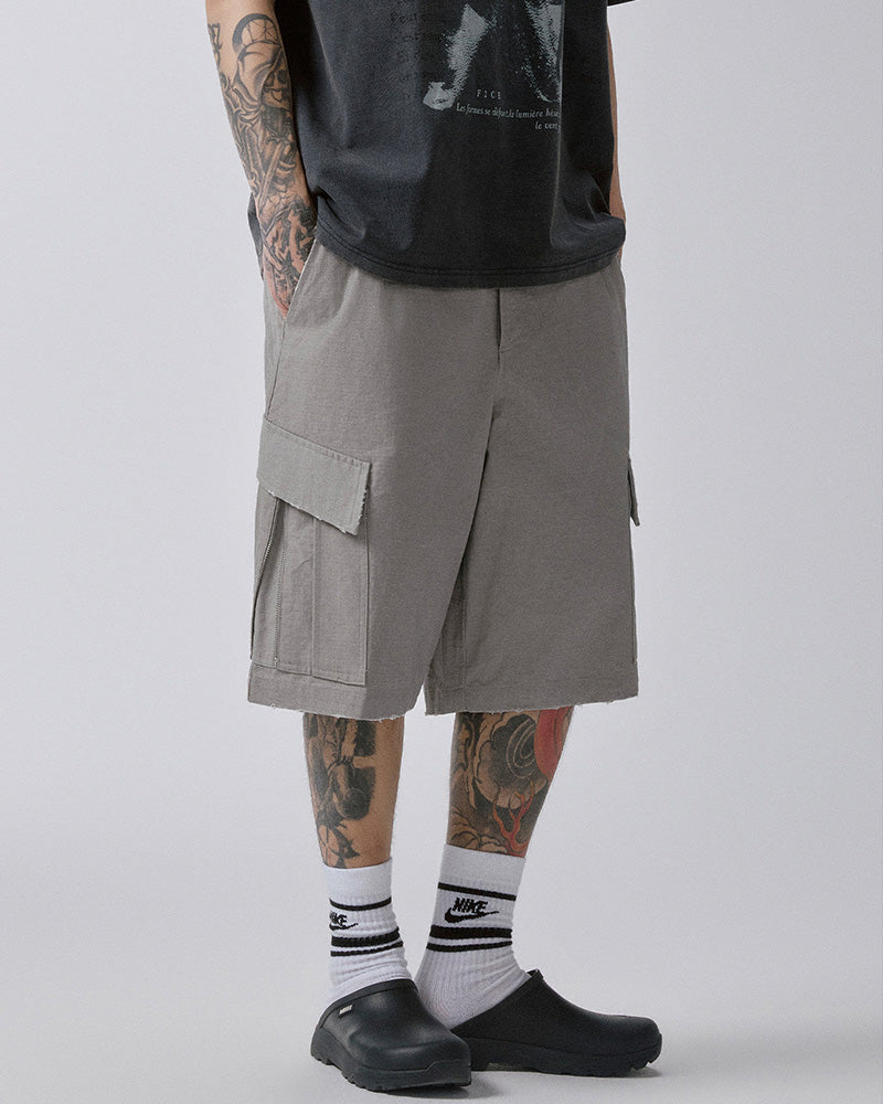 Zipper Pocket Utility Shorts
