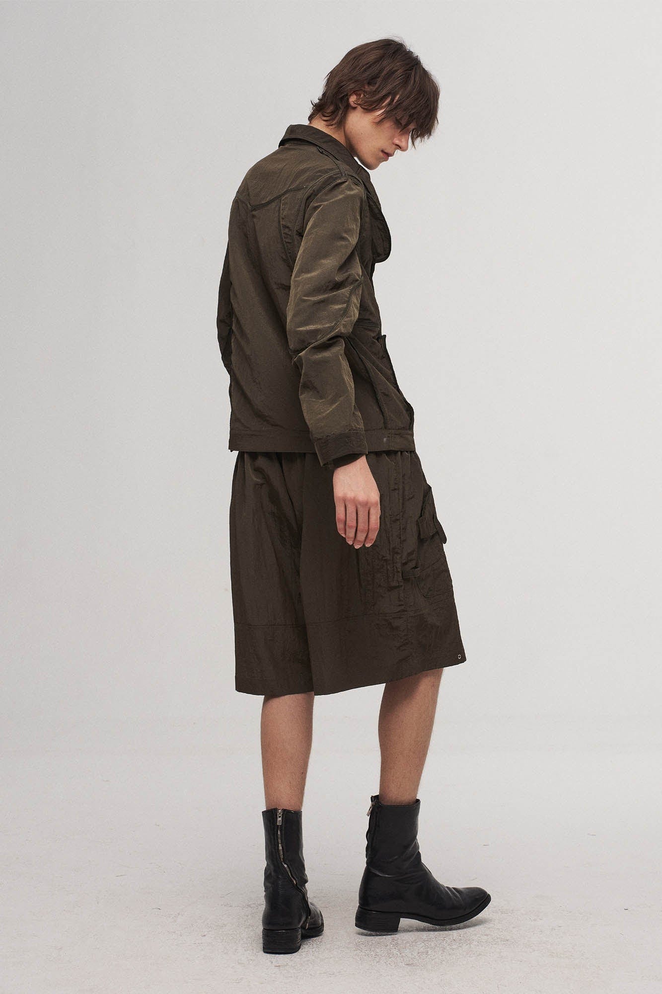 Utility Seam-Paneled Reversible Jacket