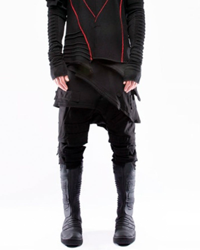 Dune Wasteland Drop-Crotch Cinched Casual Pants
