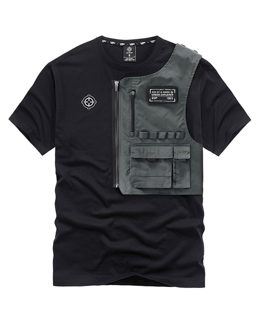 Removable Pocket Techwear T-Shirt