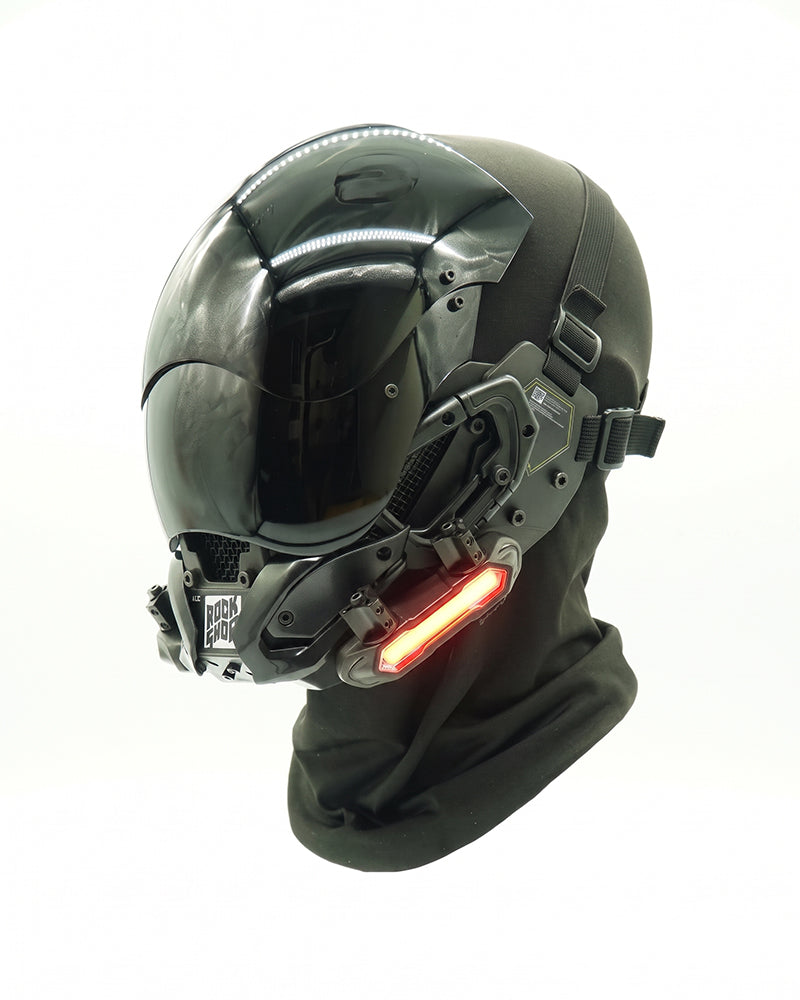 LED Cyberpunk Helmet Mask