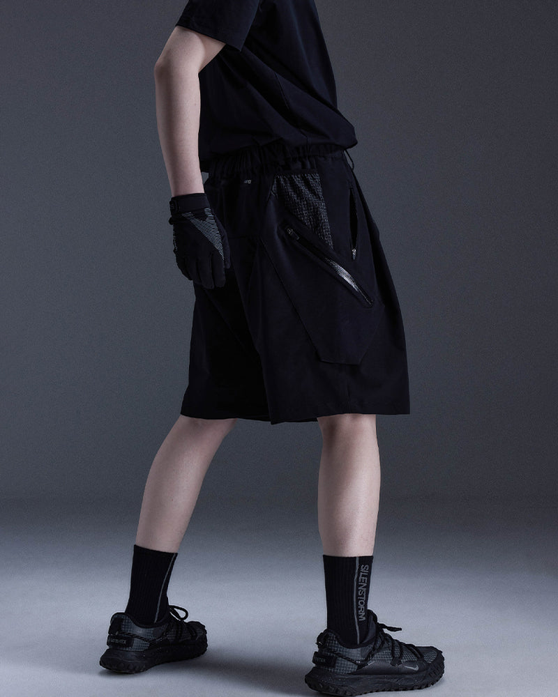 Seven-Pocket Circumferential Tactical Cargo Shorts