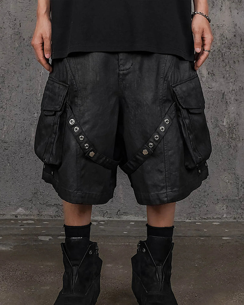 Bandaged Waxed Shorts