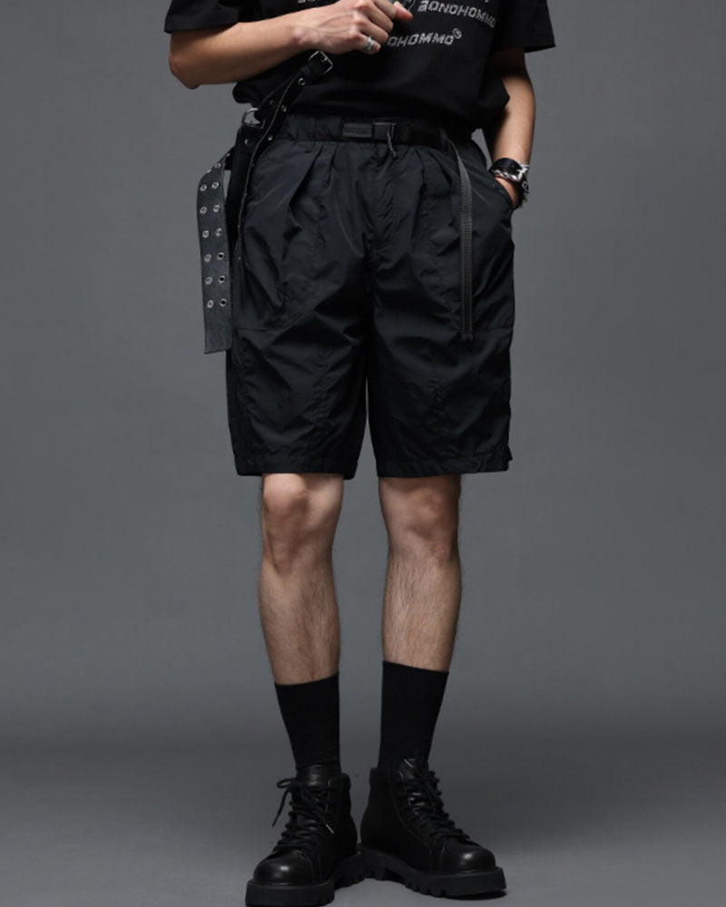 Modern Japanese Techwear Utility Cargo Shorts