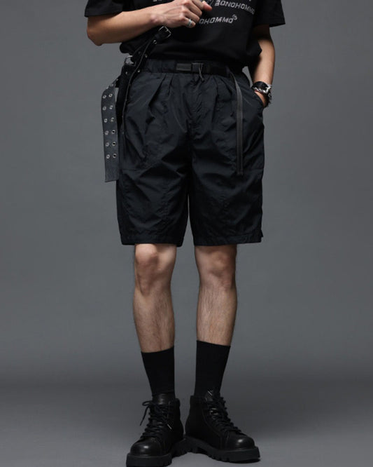 Modern Japanese Techwear Utility Cargo Shorts