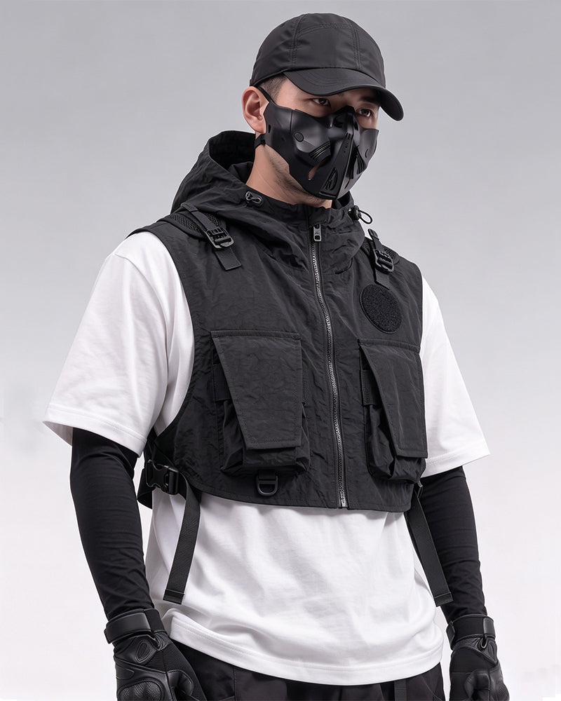 Functional Cropped Cargo Vest