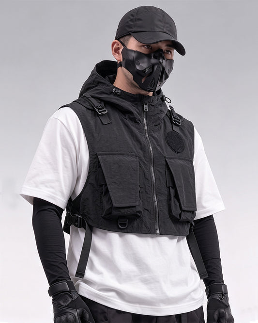 Functional Cropped Cargo Vest