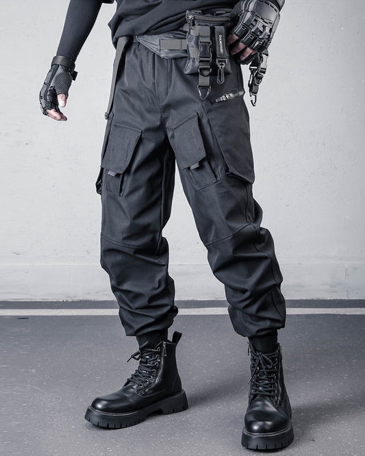 Streetwear Loose Black Techwear Cargo Pants