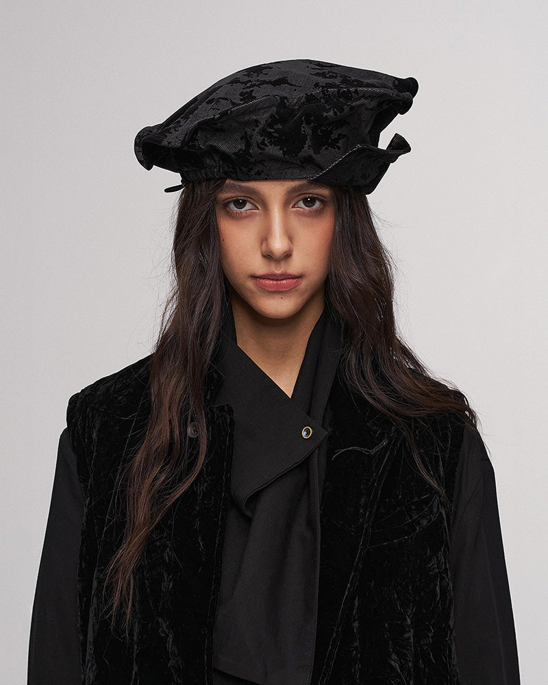 Jacquard Velvet Painter Hat