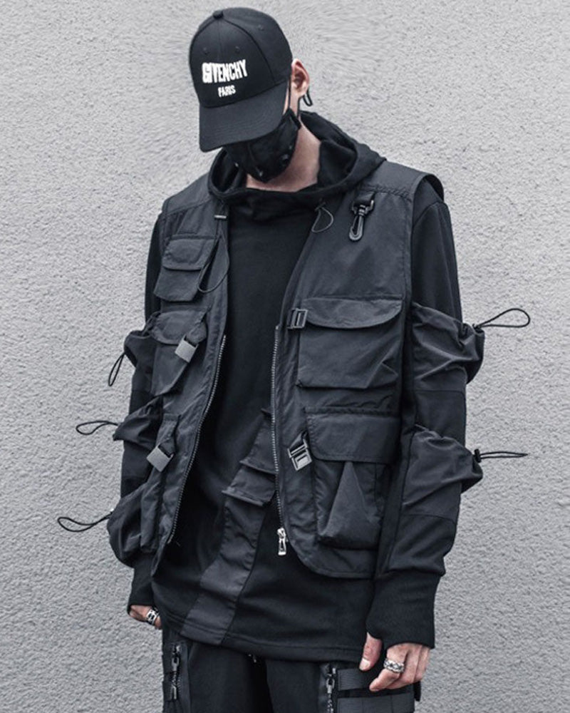 Techwear Mesh Lined Multi-Pocket Tactical Vest