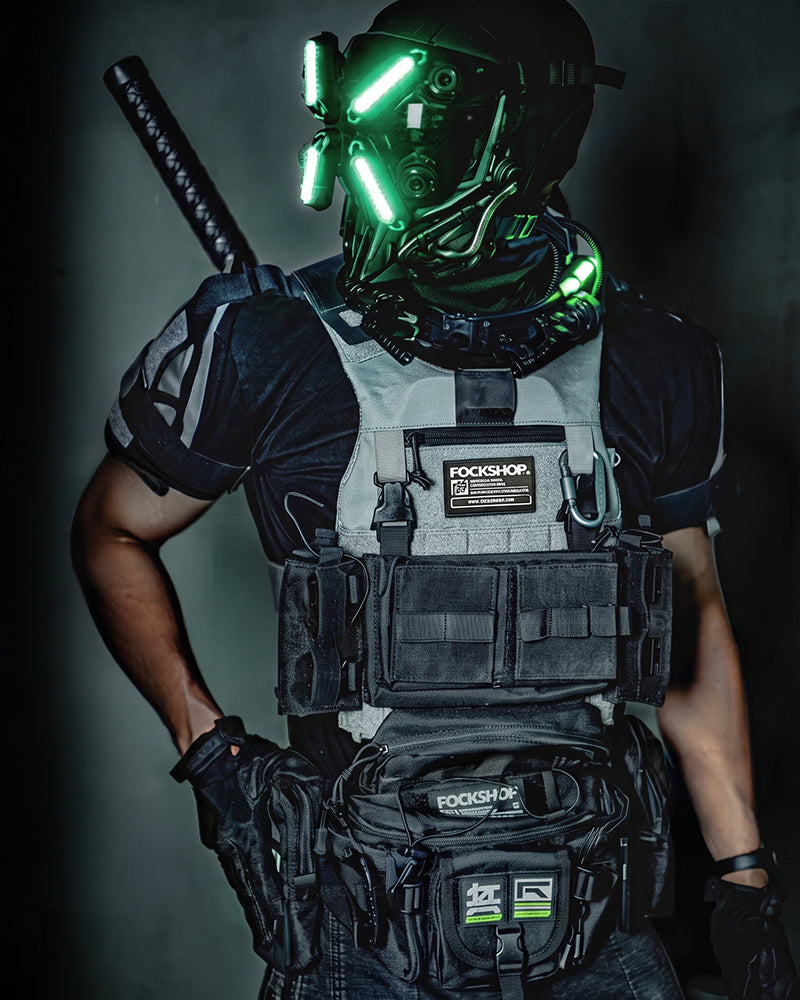 Future Envoy LED Cyberpunk Helmet Mask