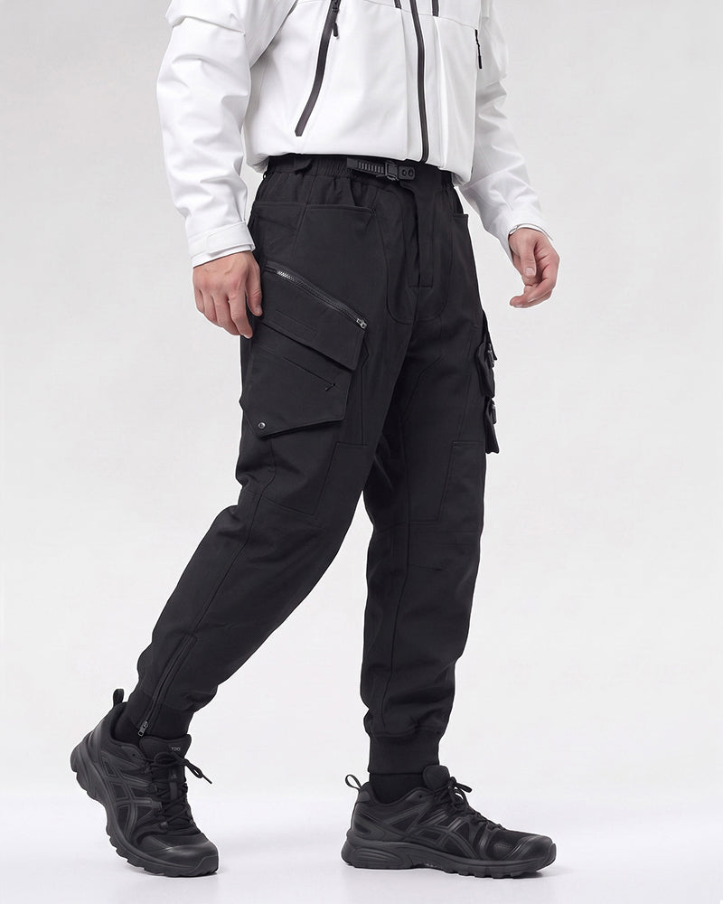Multi-Pocket Spliced Tactical Casual Pants