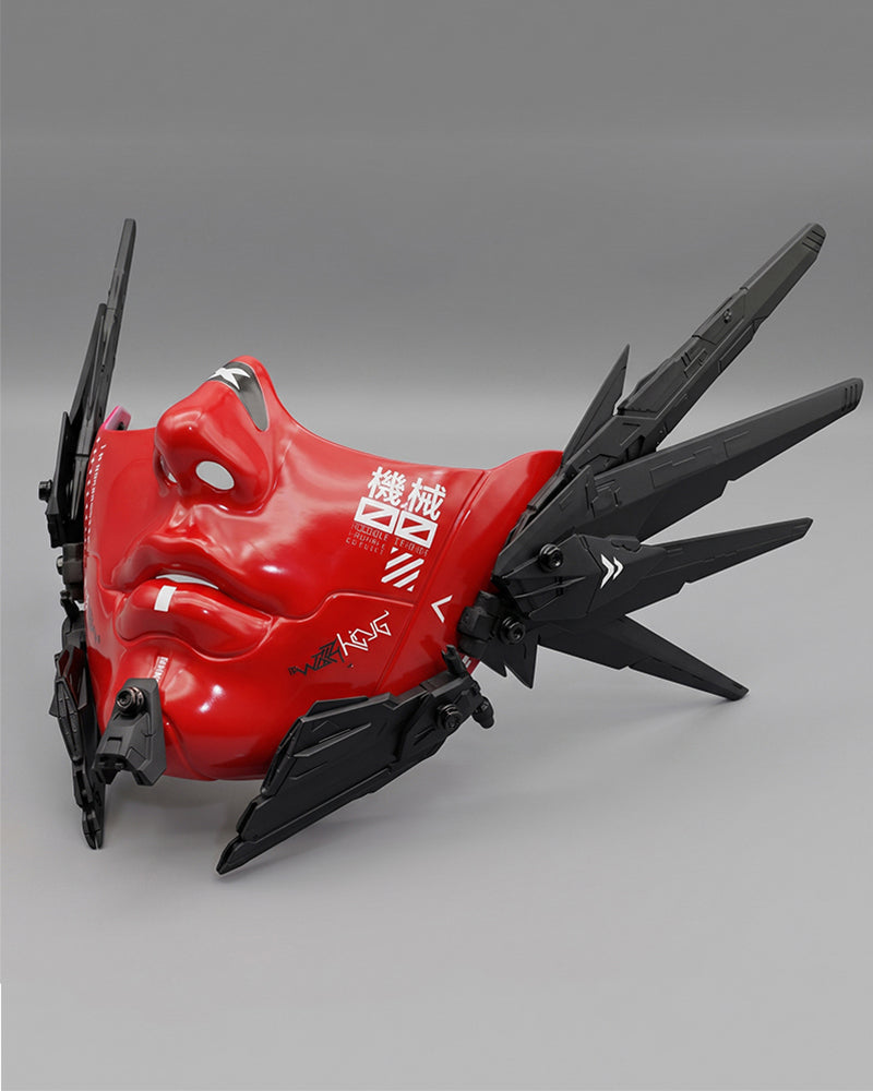 Cyberpunk Mecha Tech Half-Face Mask