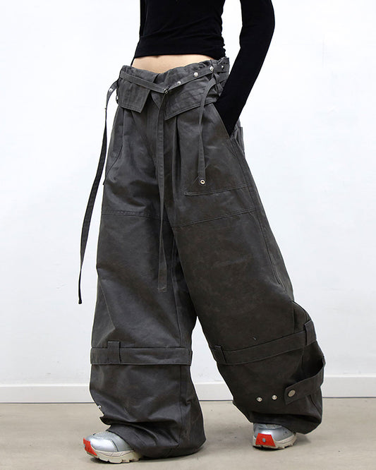 Convertible Foldover-Waist Cargo Pants