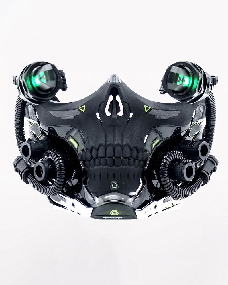 Cyberpunk Skull Half Face Mask