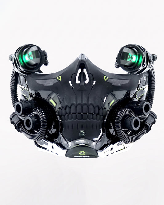 Cyberpunk Skull Half Face Mask