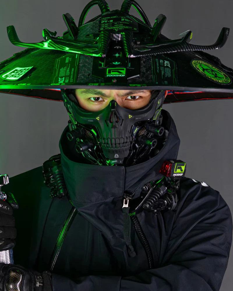 Cyberpunk Skull Half Face Mask