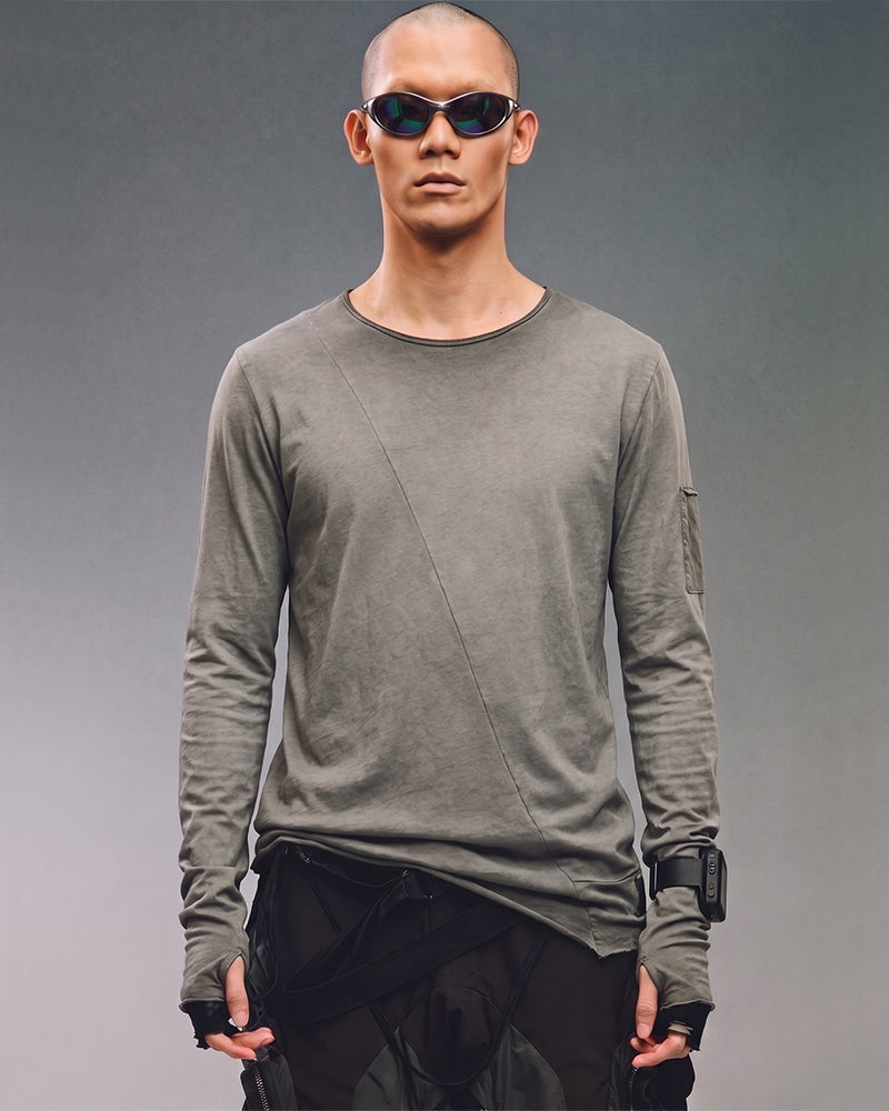 Wasteland Distressed Cotton Long‑Sleeve T‑Shirt