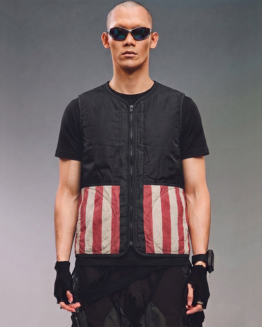 Wasteland Washed Distressed Reversible Vest