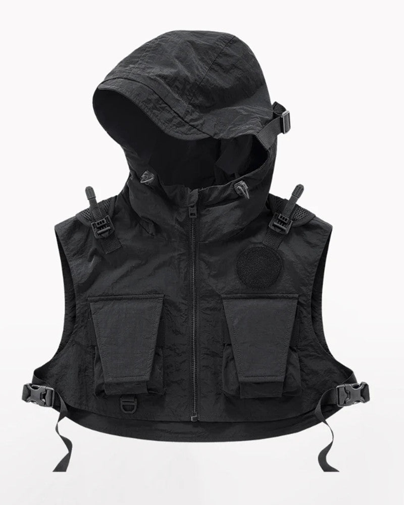 Functional Cropped Cargo Vest