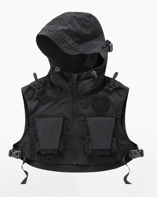 Functional Cropped Cargo Vest
