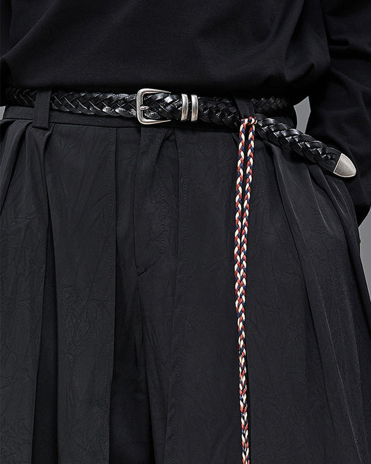 Modern Japanese Woven Leather Belt