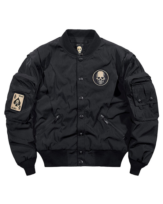Techwear Winter Skull Bomber Jacket