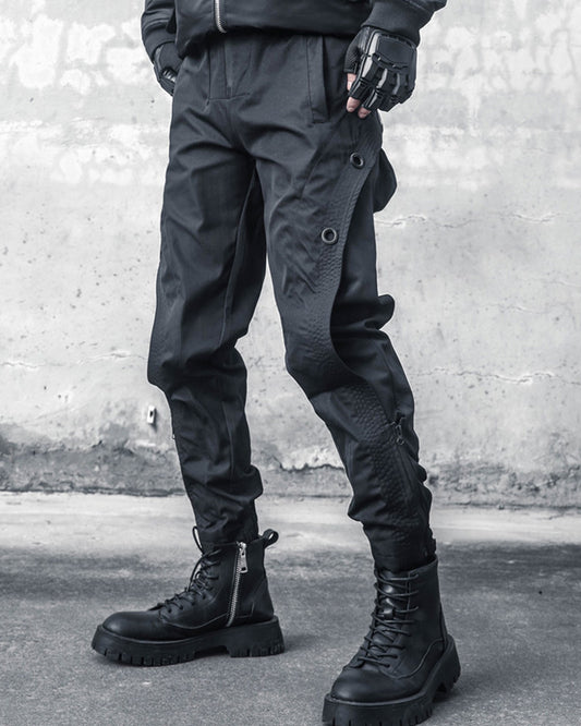 Functional Splice Curved Techwear Cargo Pants