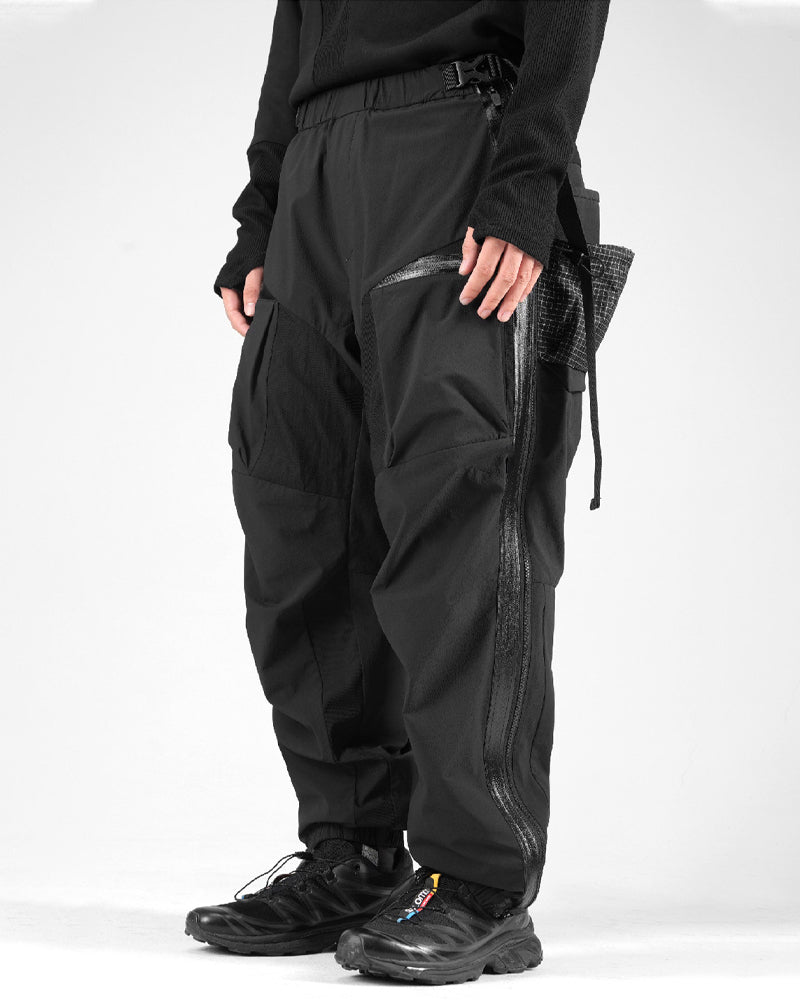 Dual-Zip Rapid-Deploy Techwear Pants