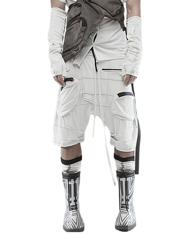 Wasteland Asymmetric Cargo Sweat Shorts