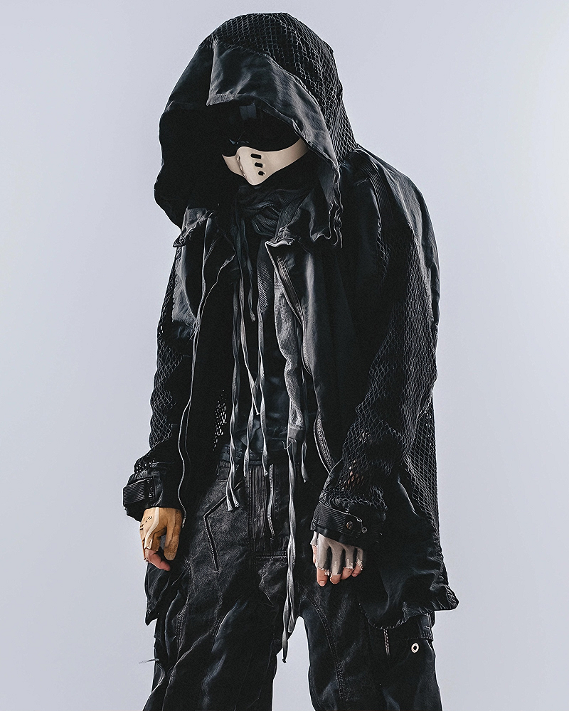 Wasteland Patchwork Distressed Dirty Wash Reversible Jacket