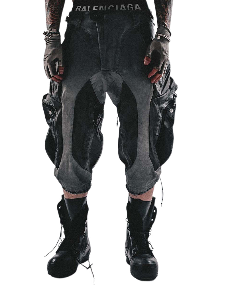 Nightfall Two-Tone Tactical Cropped Cargo Pants