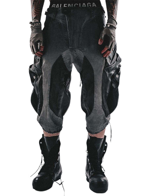 Nightfall Two-Tone Tactical Cropped Cargo Pants