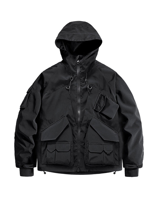 Functional Techwear Multi-pocket Hooded Jacket