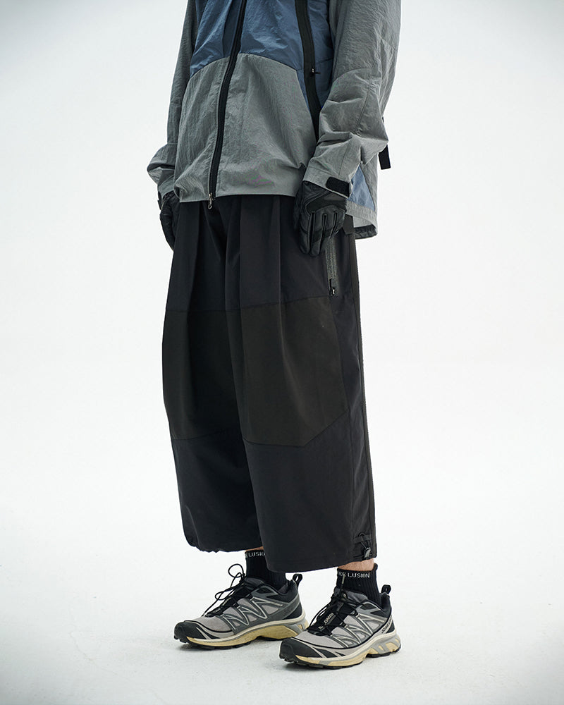 Dual-Zip Water-Repellent Lightweight Techwear Cropped Pants