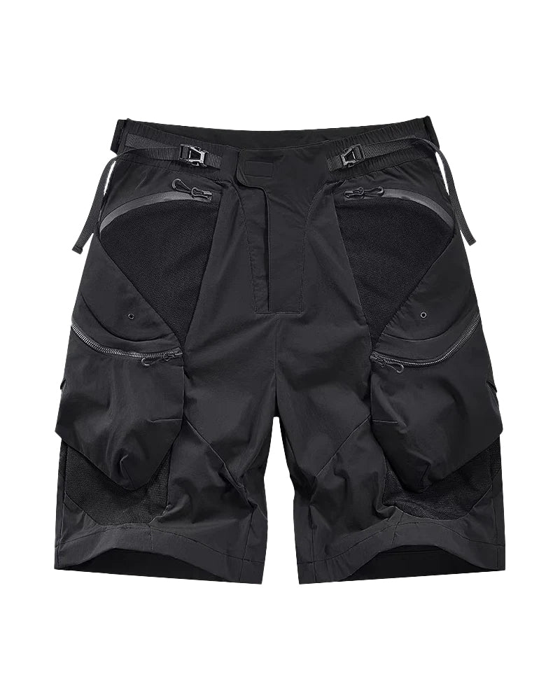 Functional Zipper Pockets Cargo Shorts