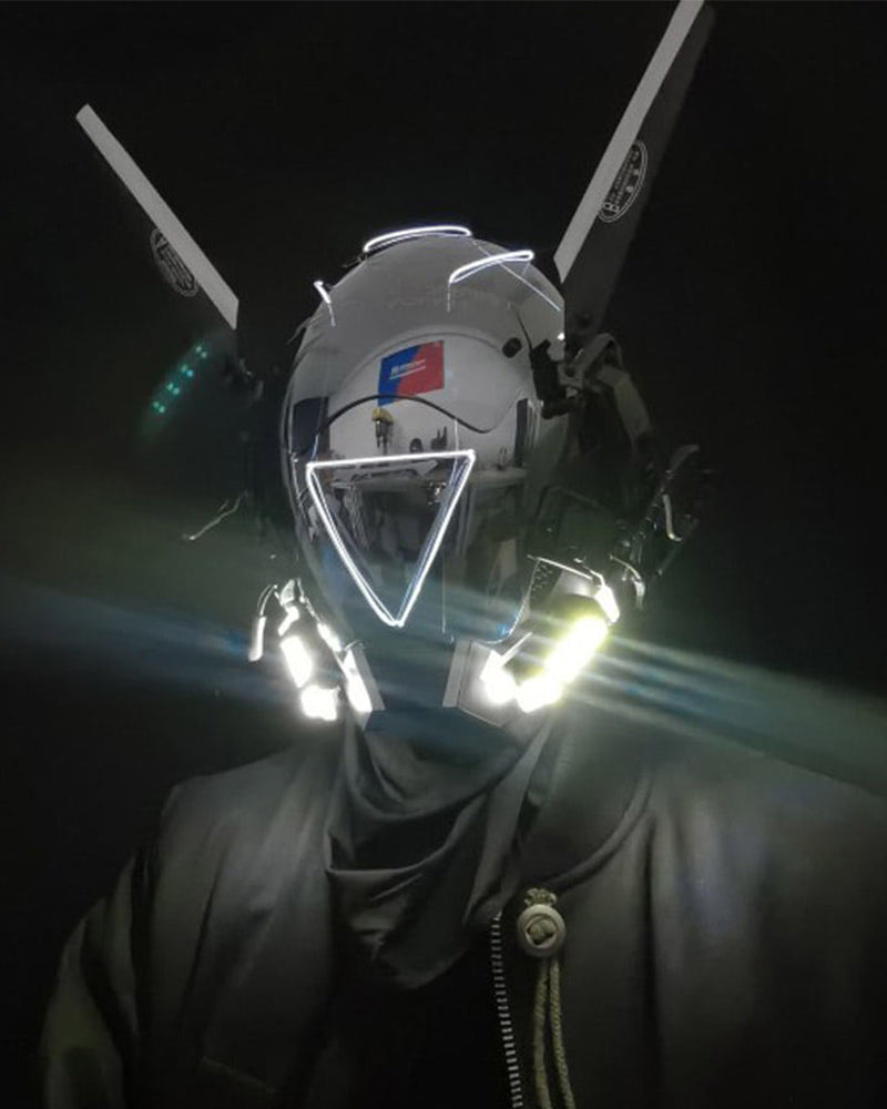 Futuristic Light-Up Mask