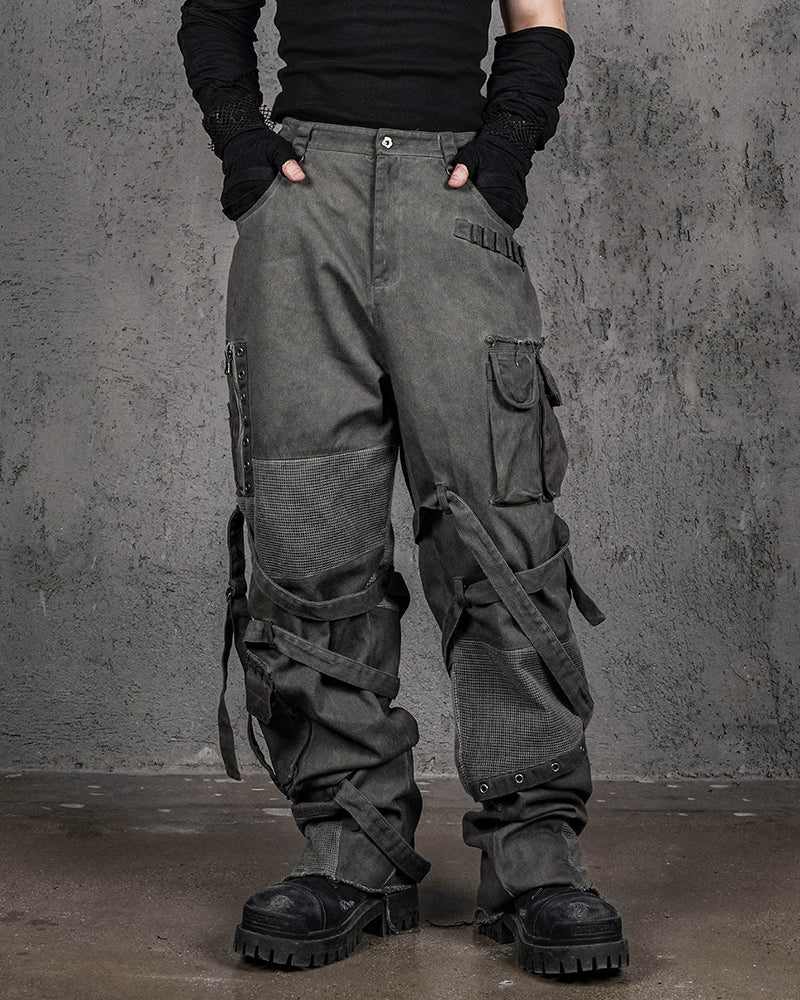 Scavenger Heavyduty Multi-Pockets Striped Cargo