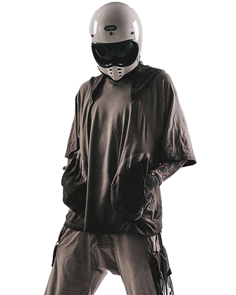 Post-Apocalyptic Layered Draped T-Shirt
