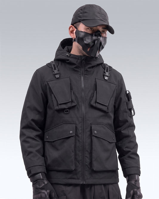 Functional Multi-Pocket Hooded Tactical Jacket