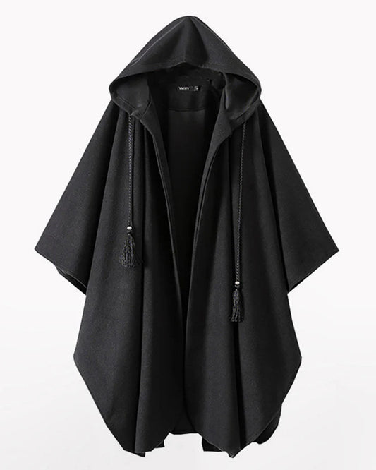 Techwear Long Cape Hooded Coat