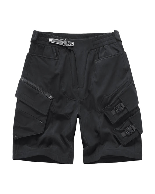 Functional Multi-Pocket Tech Cargo Shorts