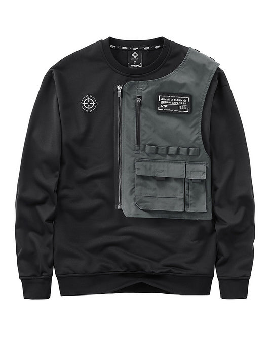 Techwear Fake Two-piece Tactical Sweatshirt