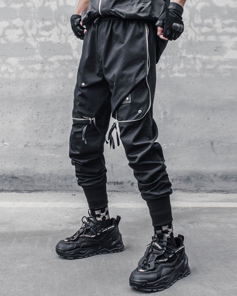 Techwear Large Zip Pockets Cargo Pants